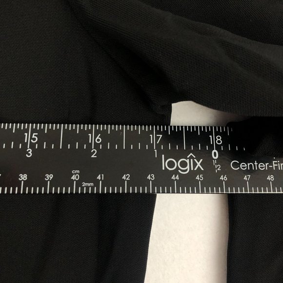 LRL Lauren Ralph Lauren Women's Size Medium Black Button Front Collared Dress - Picture 5 of 9